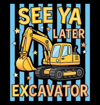 Obrázek 2 produktu Pánské tričko Tak Zatím Bagříku See Ya Later Excavator