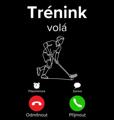 Obrázek produktu Pánské tričko Florbalový Trénink volá Phone Call