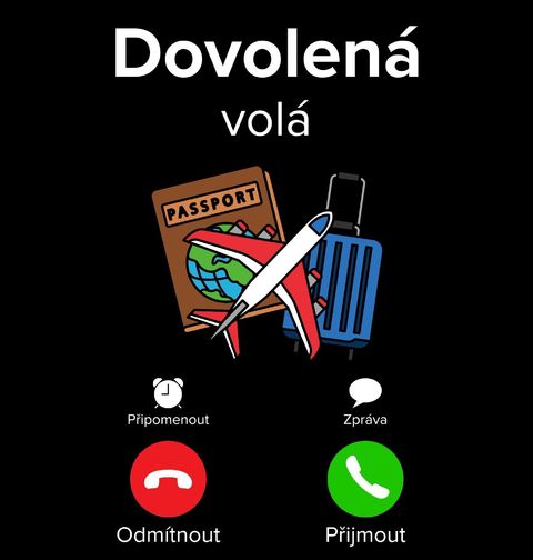 Obrázek produktu Pánské tričko Dovolená volá Phone Call