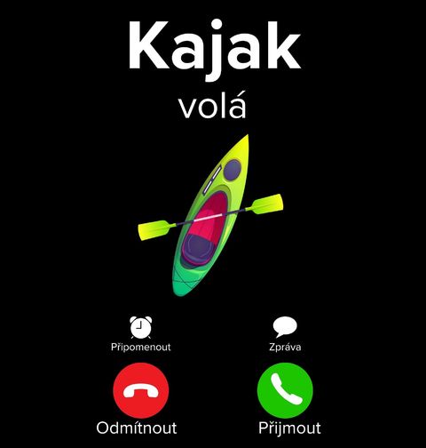 Obrázek produktu Pánské tričko Kajak volá Phone Call