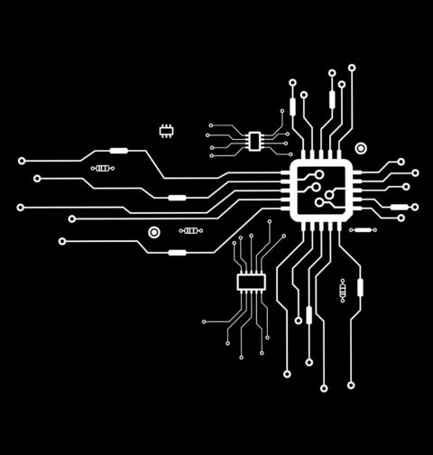 Obrázek produktu Dámské tričko CPU Procesor Srdce Stroje