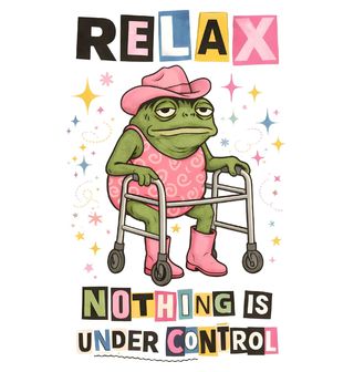 Obrázek 2 produktu Dětské tričko Žába Relax, Nic Není pod Kontrolou