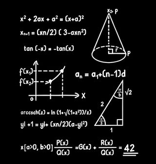 Obrázek 2 produktu Pánské tričko Matematické Vzorce Geometrie