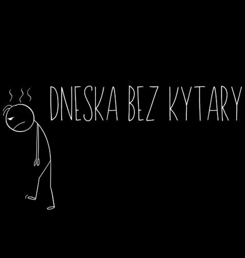 Obrázek produktu Dámské tričko Dneska bez Kytary Stickman