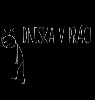 Obrázek 2 produktu Pánská mikina Dneska v Práci Stickman