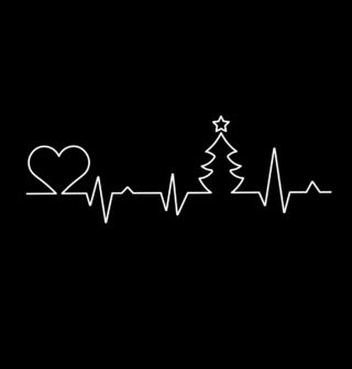 Obrázek 2 produktu Dámské tričko Vánoční kardiogram (Velikost: 3XL)