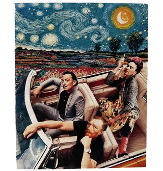 Obrázek 3 produktu Pánské tričko Umělecká jízda Vincent van Gogh, Salvador Dalí a Frida Kahlo