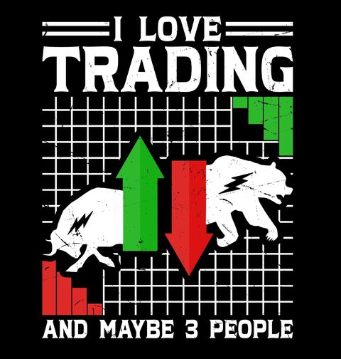 Obrázek produktu Dětské tričko Miluji Trading a Možná Tři Lidi