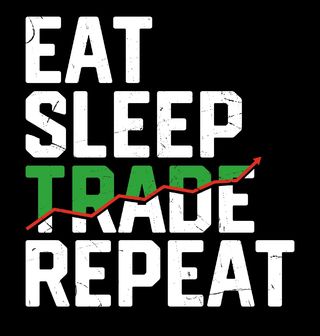 Obrázek 2 produktu Pánské tričko Jez Spi Opakuj Investuj Eat Sleep Trade Repeat