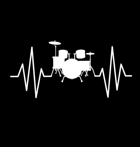Obrázek produktu Dámské tričko Kardiogram a bicí