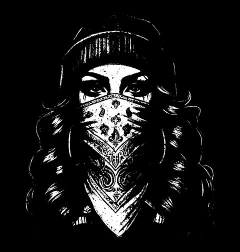 Obrázek produktu Pánské tričko Gangsta Rebelka se Šátkem