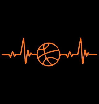 Obrázek 2 produktu Pánské tričko Oranžový Kardiogram a Basketbalový Míč