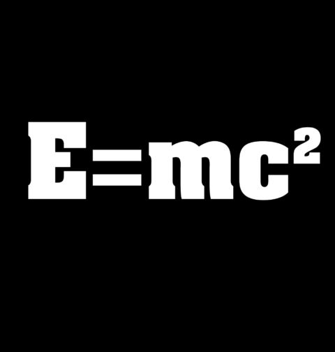 Obrázek produktu Pánské tričko Einsteinova rovnice E = mc²