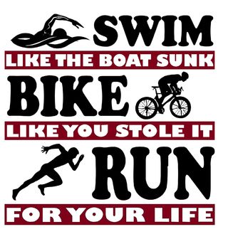 Obrázek 1 produktu Pánské tričko Swim Bike Run Plav Jeď Běž Triatlon