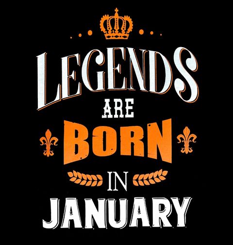 Obrázek produktu Pánské tričko Legendy se rodí v Lednu! Legends are born in January