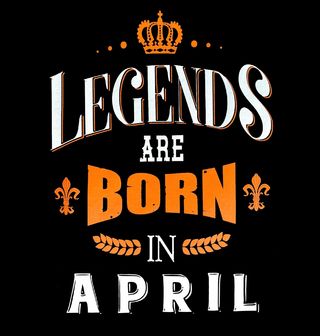 Obrázek 2 produktu Dámské tričko Legendy se rodí v Dubnu! Legends are born in April