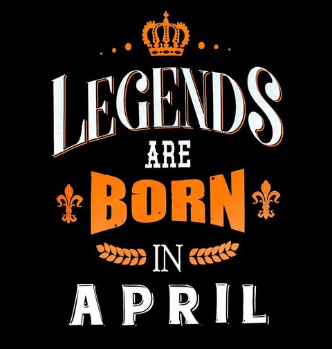 Obrázek produktu Pánské tričko Legendy se rodí v Dubnu! Legends are born in April