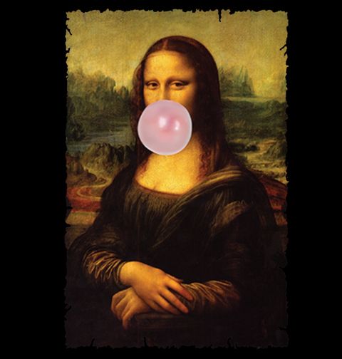 Obrázek produktu Pánské tričko Mona Lisa a Žvýkačka