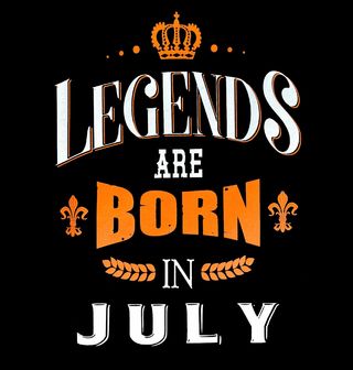 Obrázek 2 produktu Dámské tričko Legendy se rodí v Červenci! Legends are born in July