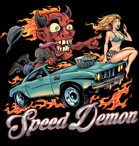 Obrázek produktu Pánské tričko Speed Demon Ďábel v Autě