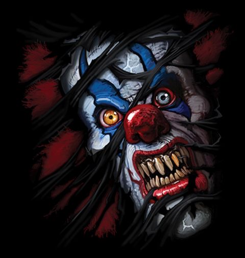 Obrázek produktu Pánské tričko Vraždící Klaun na Útěku