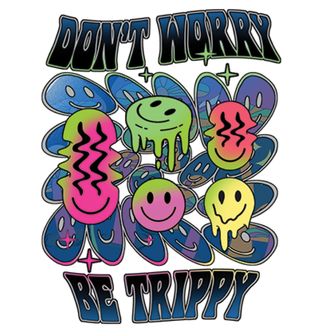 Obrázek 2 produktu Pánské tričko Don’t Worry Be Trippy Nezoufej, Tripuj 