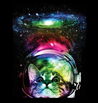 Obrázek 2 produktu Dámské tričko Kočka Astronaut