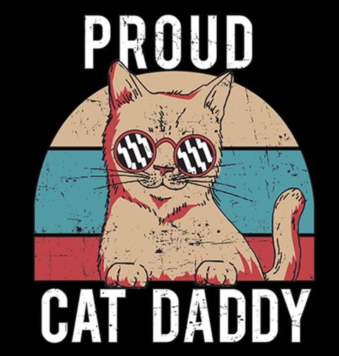 Obrázek produktu Pánské tričko Hrdý kočičí táta