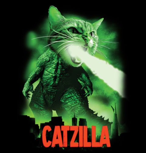 Obrázek produktu Dámské tričko Catzilla Útočí