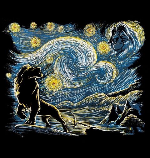 Obrázek produktu Pánské tričko Hvězdná noc Tajemná obloha