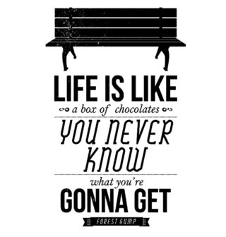 Obrázek 2 produktu Dětské tričko „Život je jako bonboniéra, nikdy nevíš co ochutnáš.“ Forrest Gump (Velikost: 12-13)