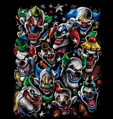 Obrázek produktu Pánské tričko Cirkusový Gang Klaunů Útočí