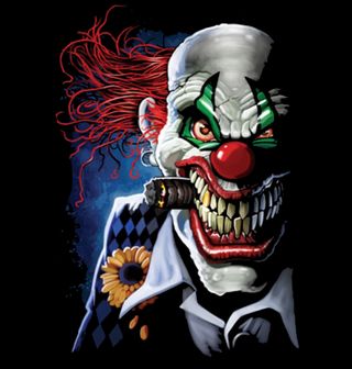 Obrázek 2 produktu Pánské tričko Klaun Joker s Doutníkem (Velikost: S)