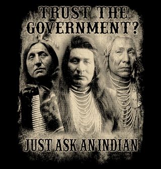 Obrázek 2 produktu Pánské tričko Důvěřuj Vládě, zeptej se Indiána