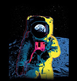 Obrázek 2 produktu Dámské tričko Barevný Astronaut