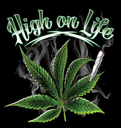 Obrázek produktu Pánské tričko Ujížděj na Životě High On Life