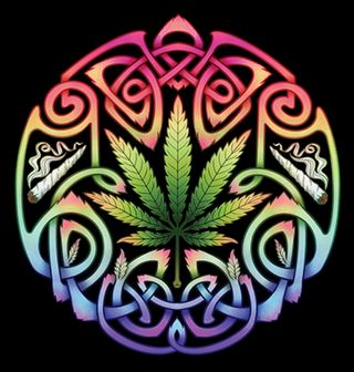 Obrázek 2 produktu Pánské tričko Keltský Marihuanový List