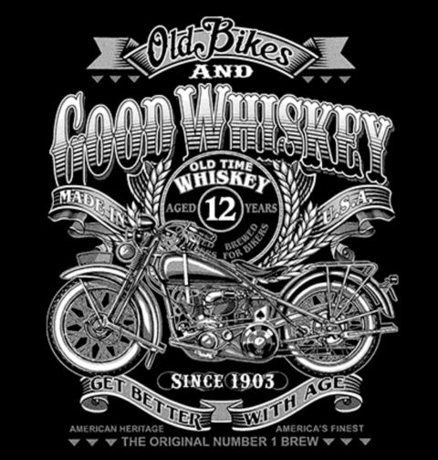 Obrázek produktu Pánské tričko Staré Motorky a Dobré Whisky