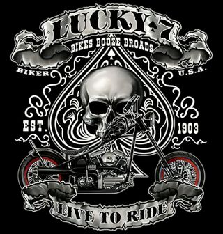 Obrázek 2 produktu Pánské tričko Šťastná Sedmička Lucky 7 Žiju pro jízdu (Velikost: 5XL)