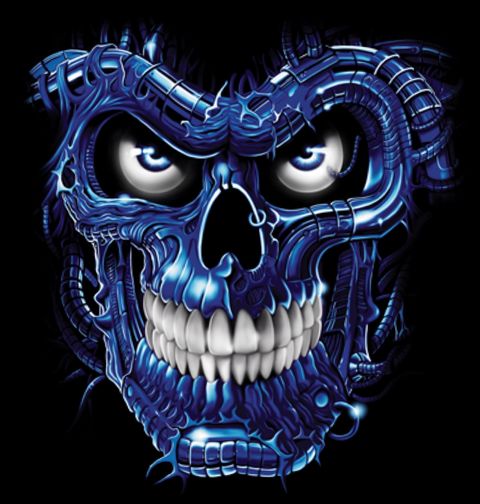 Obrázek produktu Pánské tričko Modrý Cyborg Terminátor Pomsty