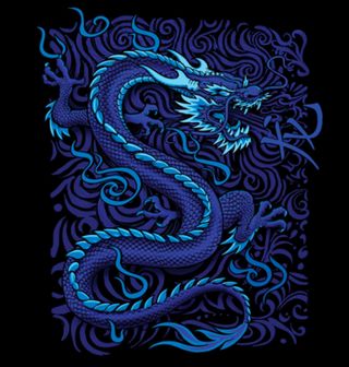 Obrázek 2 produktu Pánské tričko Mytický Modrý Drak