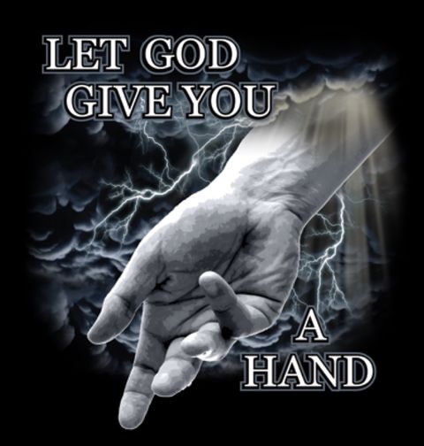 Obrázek produktu Pánské tričko Nech Pána, aby ti podal ruku