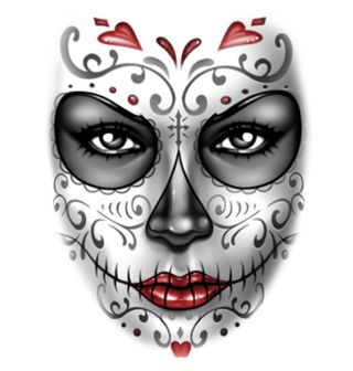 Obrázek 2 produktu Dámské tričko Maska Dívky Dne Mrtvých