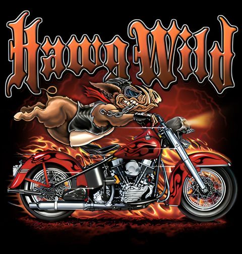 Obrázek produktu Pánské tričko Hawg Wild Bike Divoký Vepř na Motorce