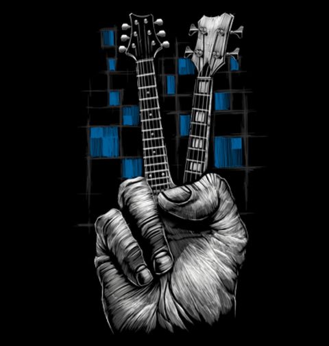 Obrázek produktu Pánské tričko Kytara Míru