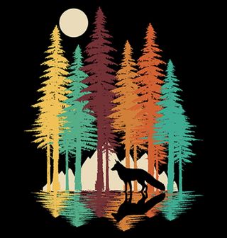 Obrázek 2 produktu Dámské tričko Liška v lese