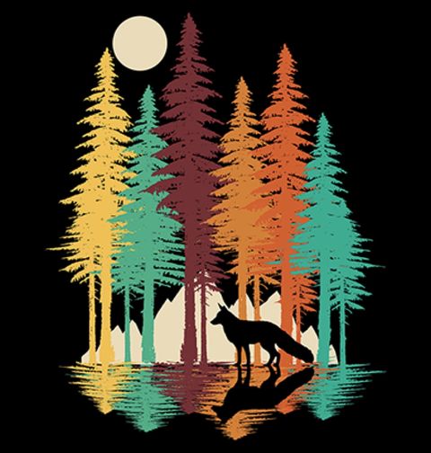 Obrázek produktu Pánské tričko Liška v lese