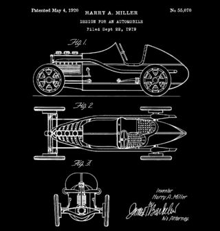 Obrázek 2 produktu Dětské tričko Automobil Patent Harry A. Millera
