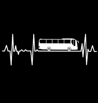 Obrázek 2 produktu Pánské tričko Kardiogram a Autobus (Velikost: S)