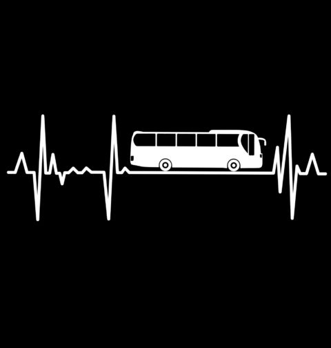 Obrázek produktu Dámské tričko Kardiogram a Autobus